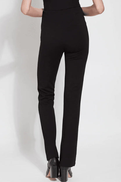 ELYSSE WIDE LEG PANT IN BLACK BACK VIEW