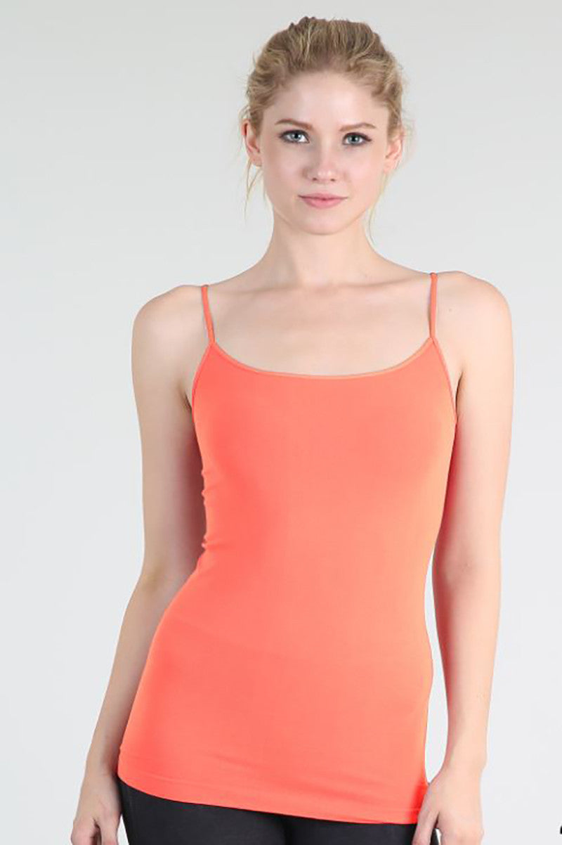 Basic Regular Long Cami in desert flower front view