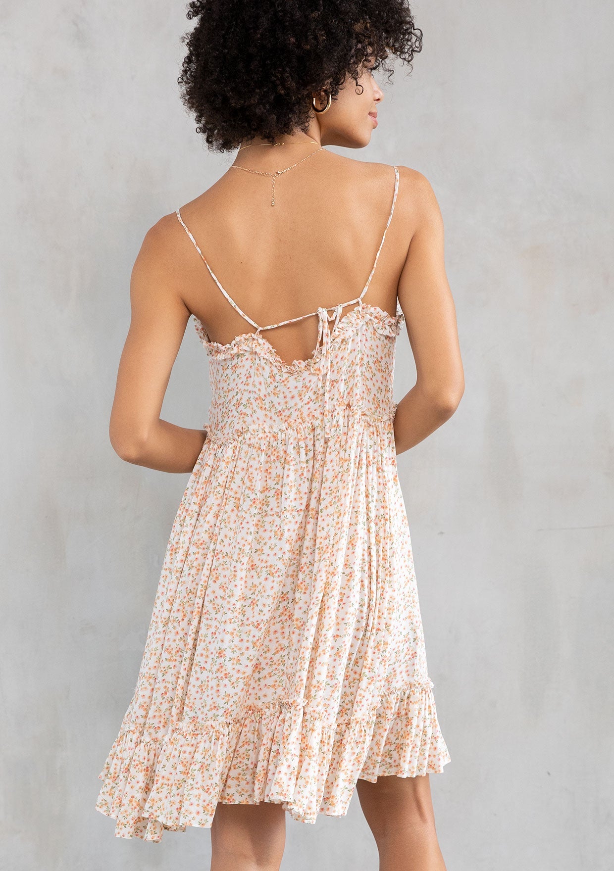 RUFFLE DETAIL DRESS
