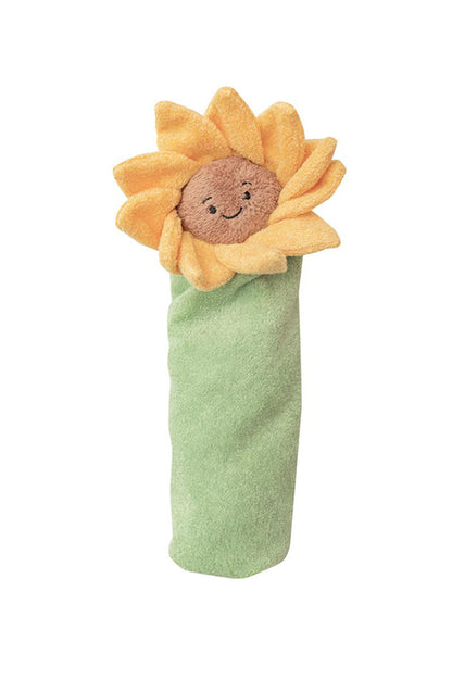 Lovie blankie sunflower rolled up