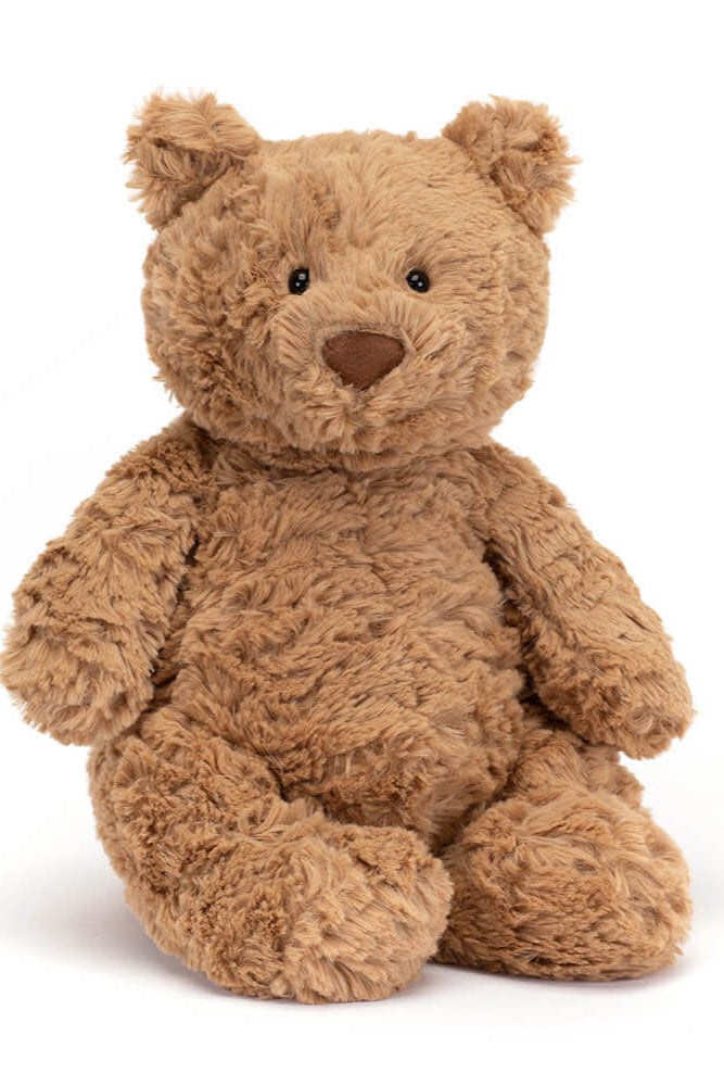 BARTHOLOMEW BEAR MEDIUM IN BROWN FRONT VIEW