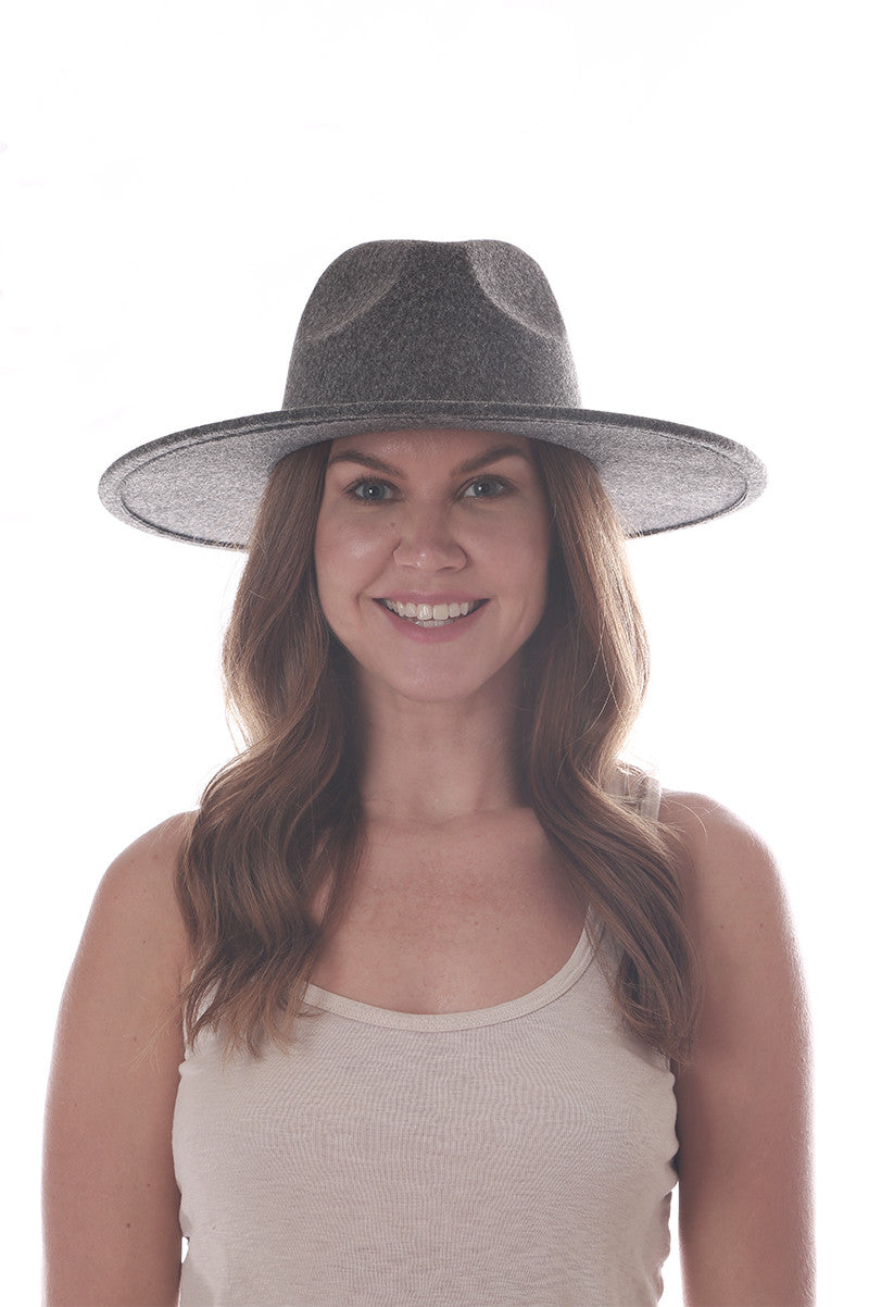 Faux Wool Wide Brim Fedora (+ colors)