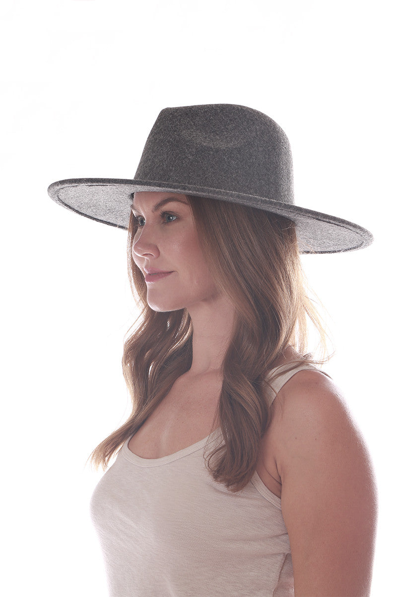 Faux Wool Wide Brim Fedora (+ colors)