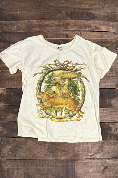 MOON DANCE TEE IN JUMPING AROUND FRONT VIEW