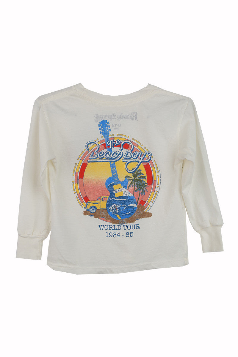 back view Beach Boys Long sleeve Graphic Tee in white