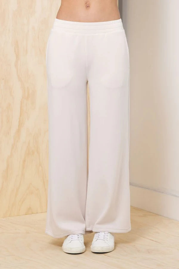 CLOUD FLEECE JOGGER PANT IN PEARL FRONT VIEW
