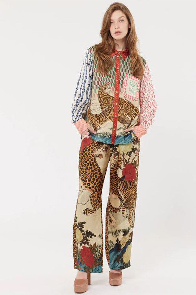 isabel mixed print oriental shirt style view