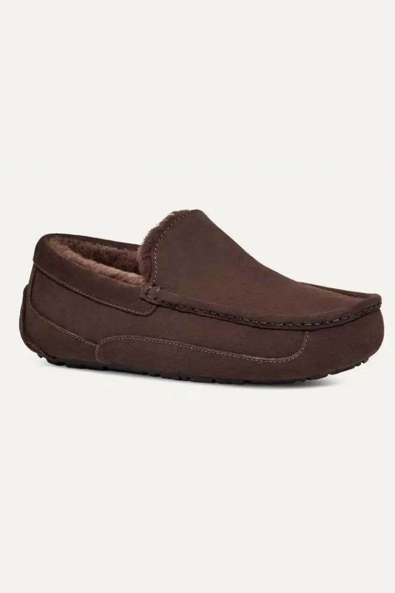 Ascot slipper in dstd cocoa side view