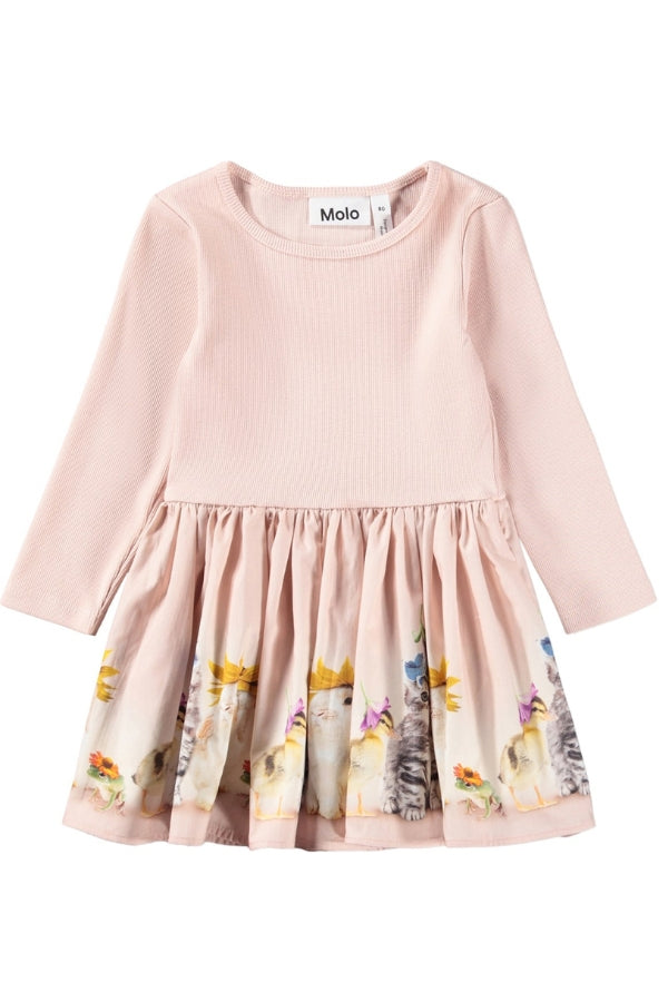 CANDI DRESS IN FUNNY BUNNY FRONT VIEW