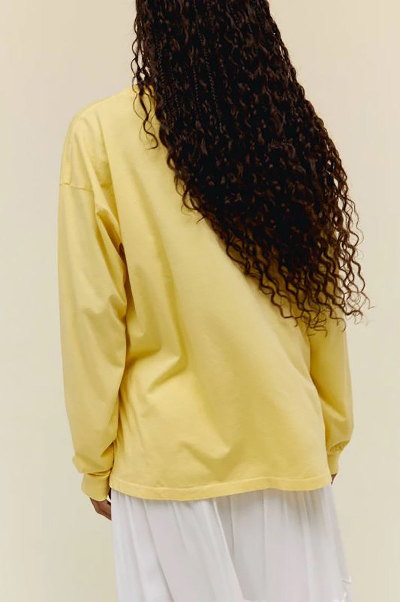 Long sleeve Grateful dead surf bears in yellow bloom back view