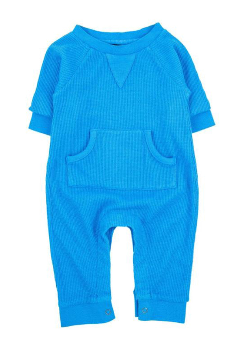 Casey Romper in French blue front view