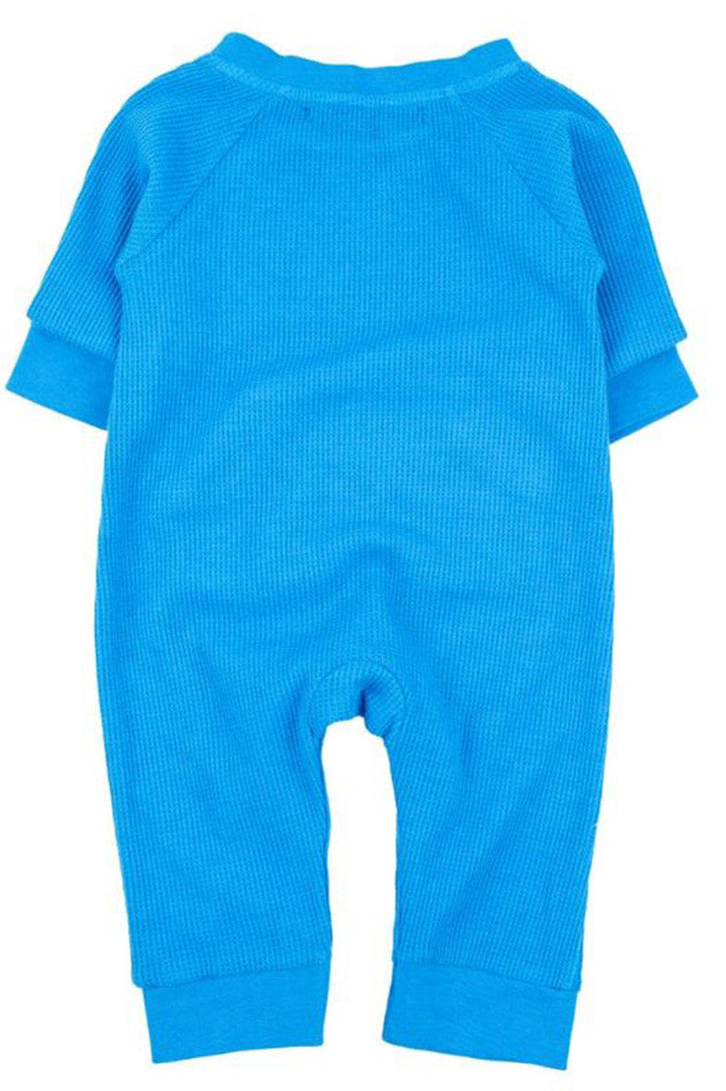 Casey Romper in French blue back view
