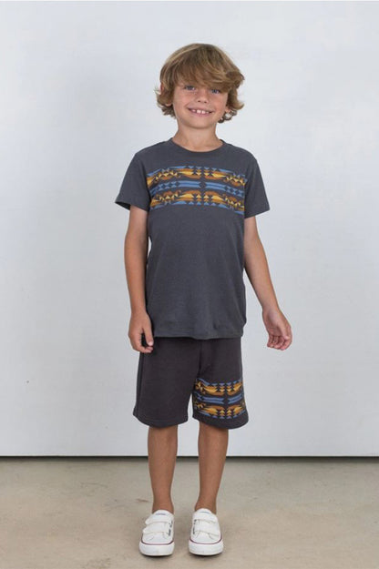 boys nomad tee, vintage black