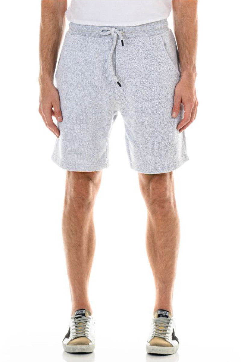 MERCED SWEAT SHORT. HT GRY, FRONT VIEW