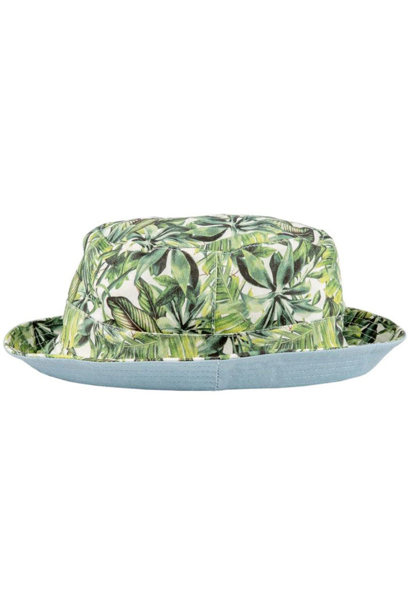 reversible bucket hat in cocoa beach pattern view