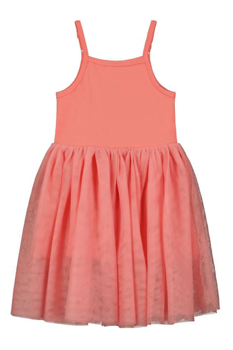 Kaia tutu dress in coral front view