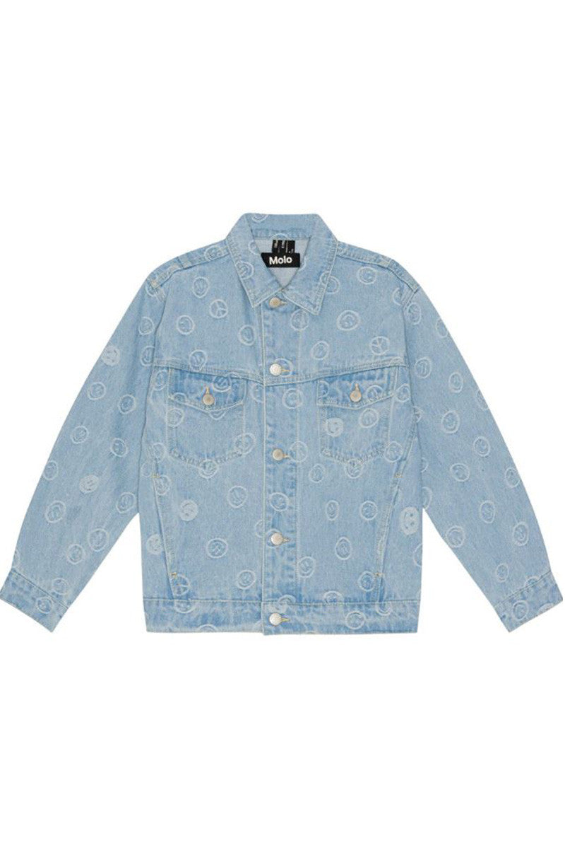 Hedly denim jacket in happiness light front view