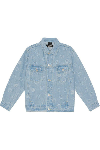 Hedly denim jacket in happiness light front view