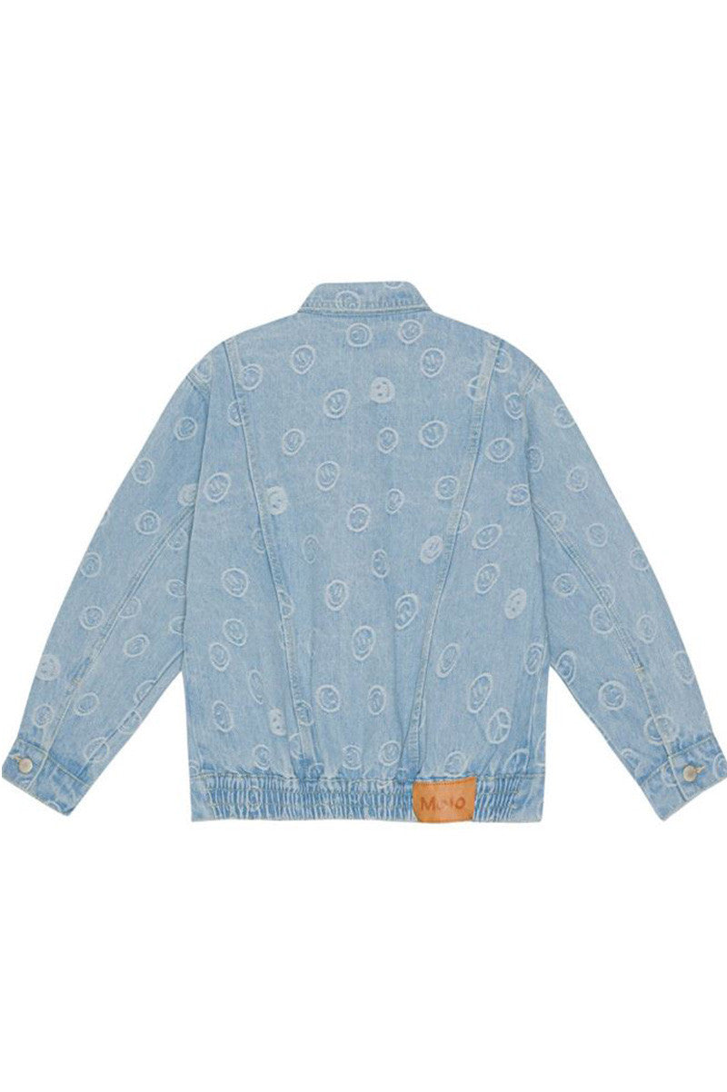 Hedly denim jacket in happiness light back view