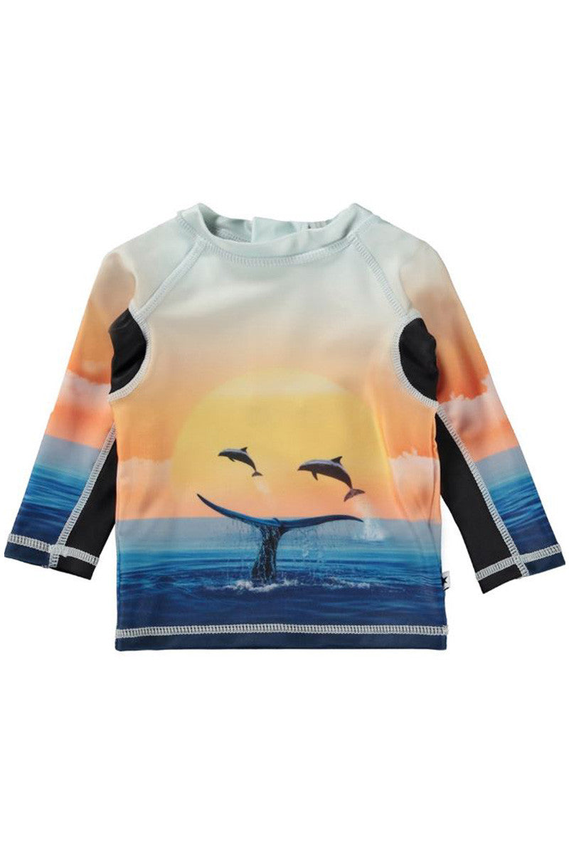 Memo rash guard palm spray face front view