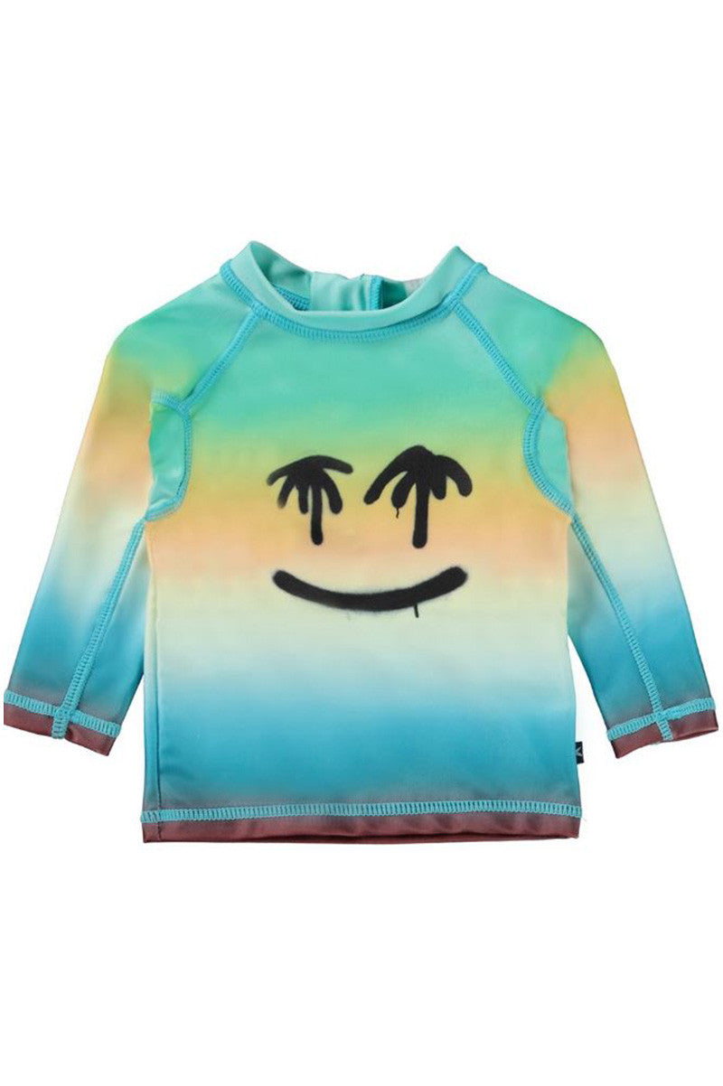 Memo rash guard ocean smile front view