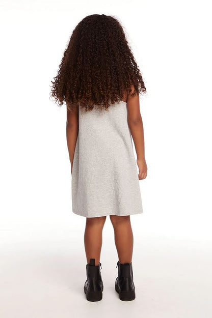 ombre love tank dress, grey
