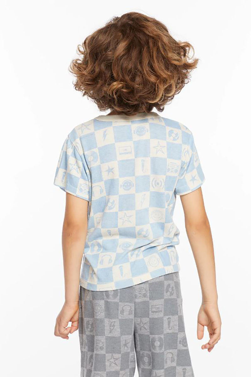 boys music icon shirt, back, ault 