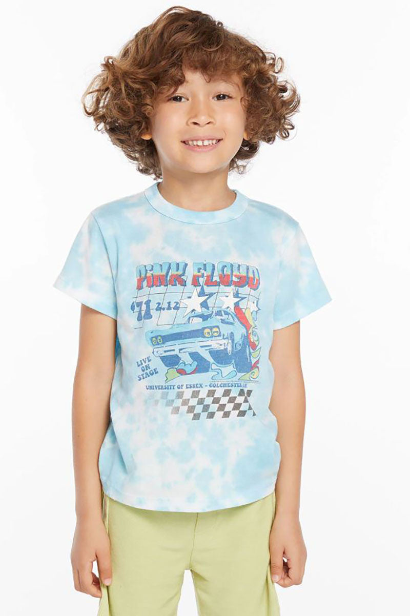 boys Pink Floyd live on stage tee, sky tie dye