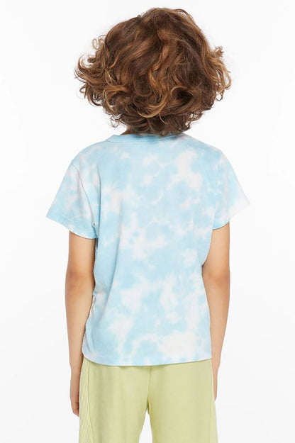 boys Pink Floyd live on stage tee, sky tie die 