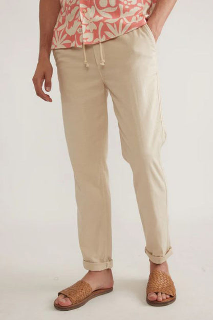 Saturday stretch beach pant in fog front view