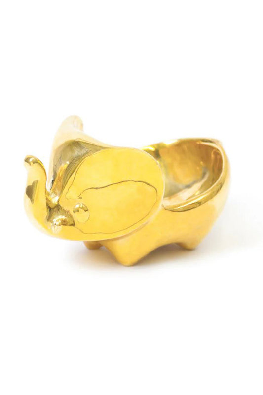  ELEPHANT RING BOWL GOLD