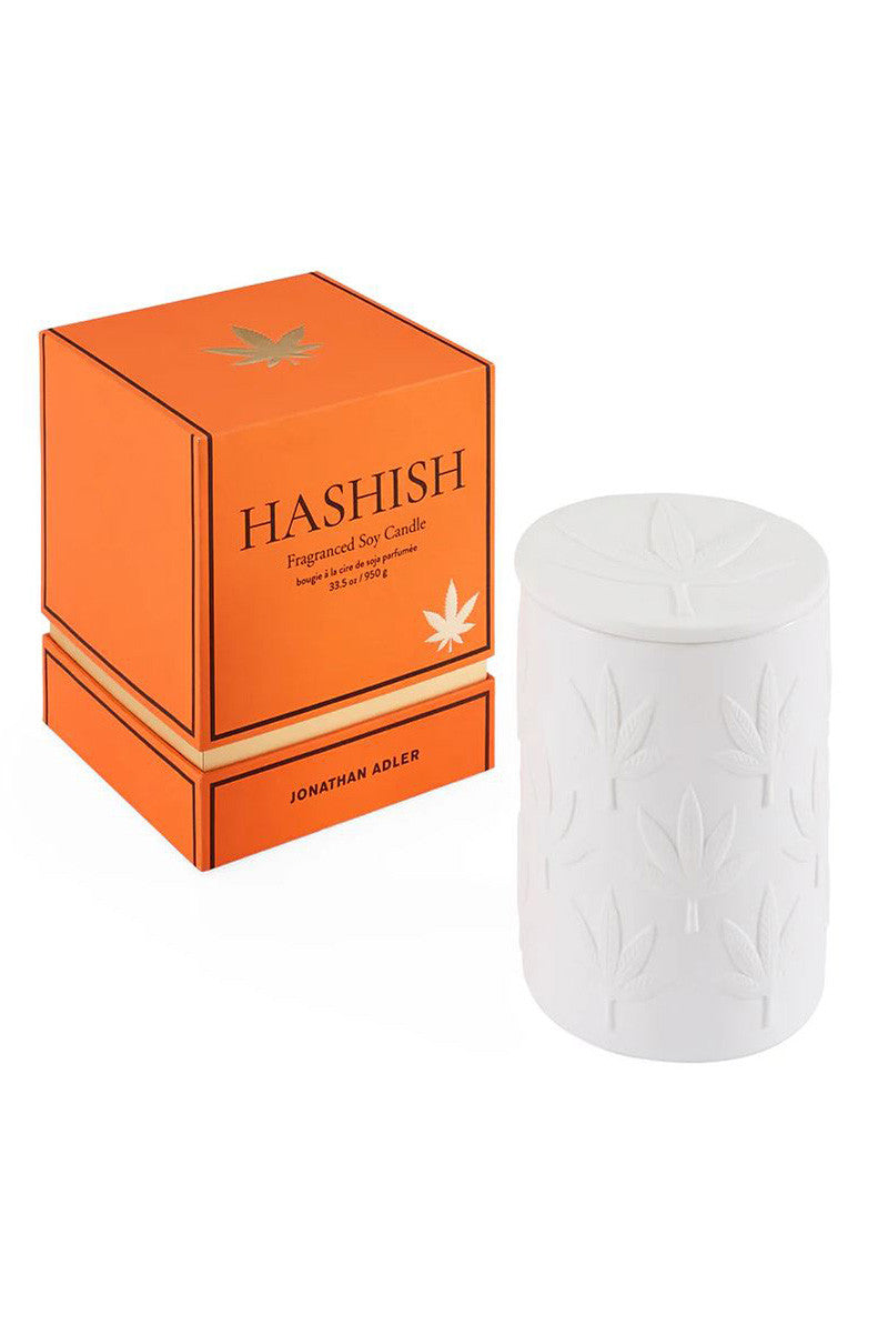 HASHISH 3-WICK CANDLE FRONT WHITE