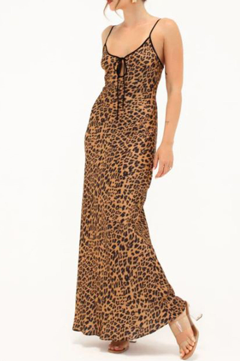 daytona maxi dress in leopard