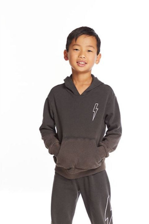 OMBRE LIGHTNING BOLT LONG SLEEVE HOODY