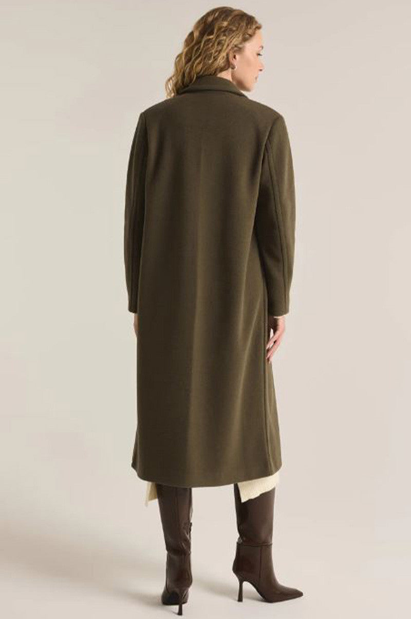 conway coat in grape leaf back view
