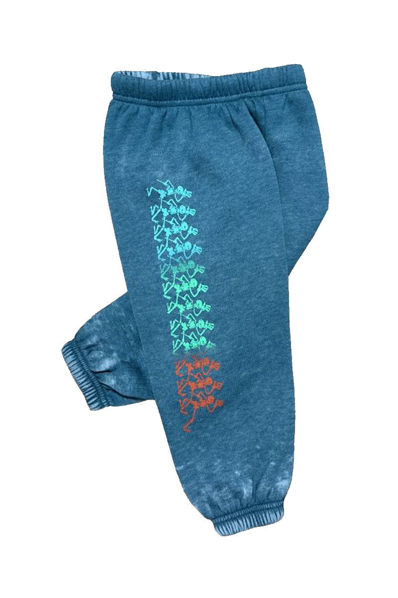 grateful dead skellies sweatpants in river green 