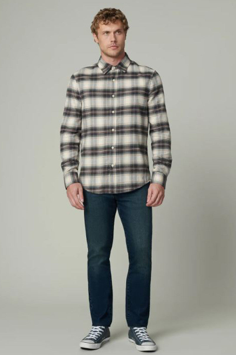 oliver flannel shirt in agave plaid style view