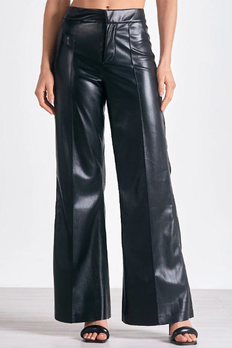 lans pant in black front view