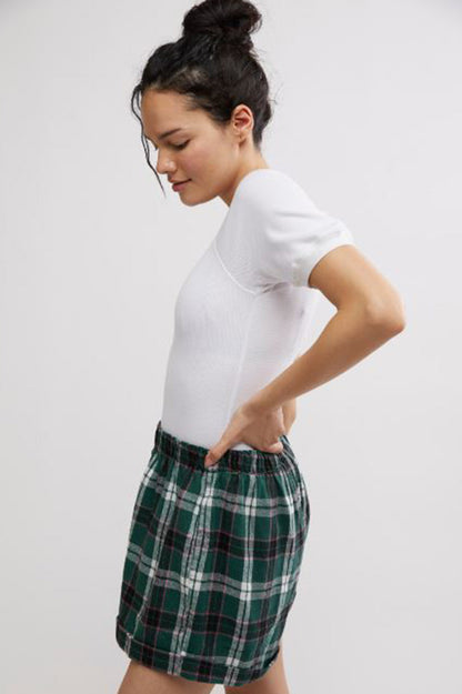 sunday morning boxer in evergreen combo side view