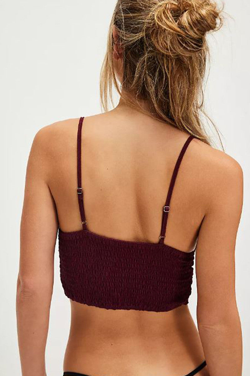 AMINA BRALETTE in acai back view