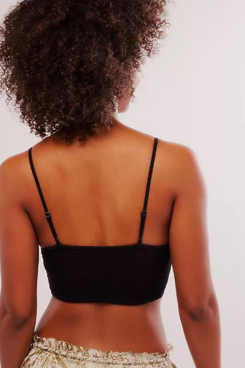 AMINA BRALETTE in black back view