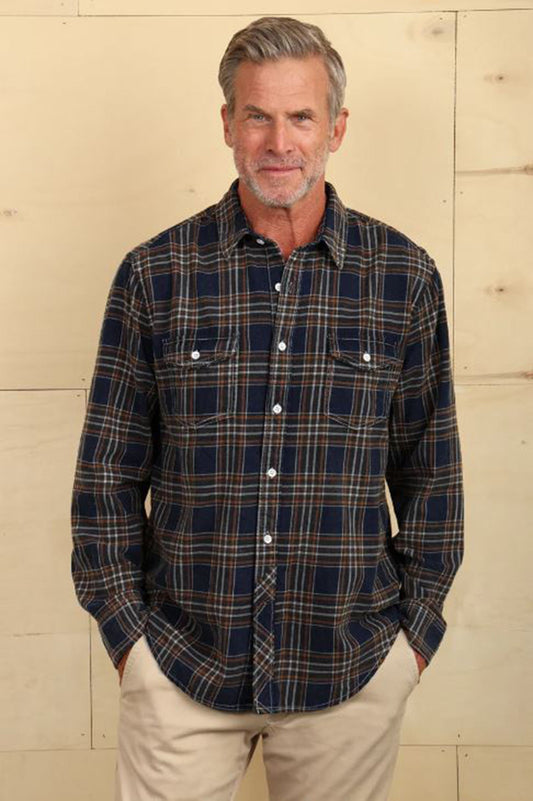 Daybreak Essex Shirt in Indigo front view