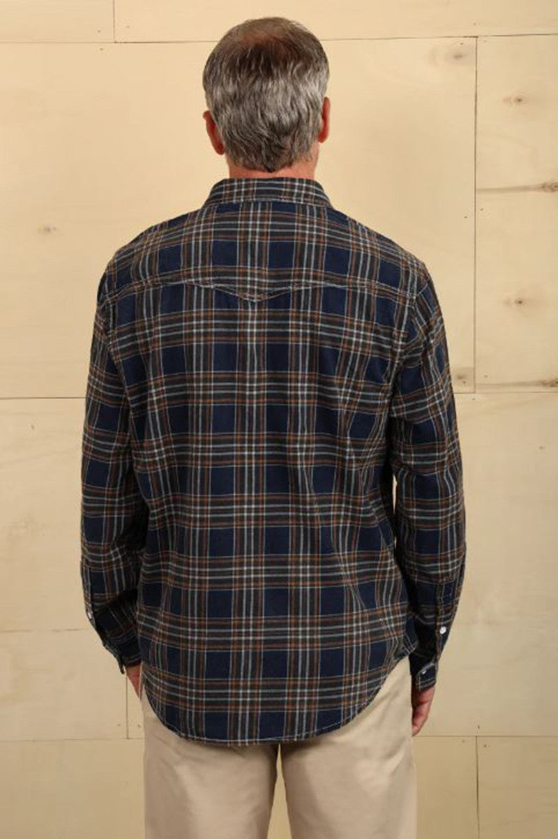 Daybreak Essex Shirt in Indigo back view