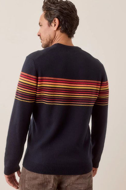 Archive bear valley sweater in sky captain back view