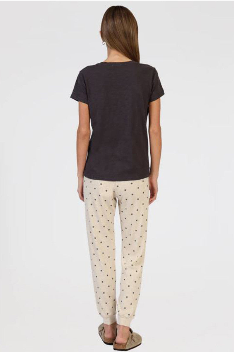 Star Thermal Jogger in oatmeal back view