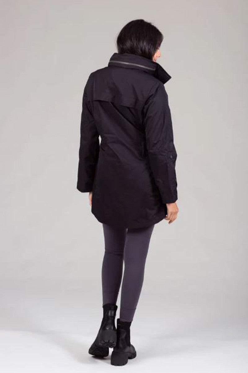 NEW ANORAK JACKET in black back view