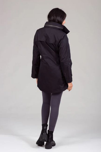 NEW ANORAK JACKET in black back view