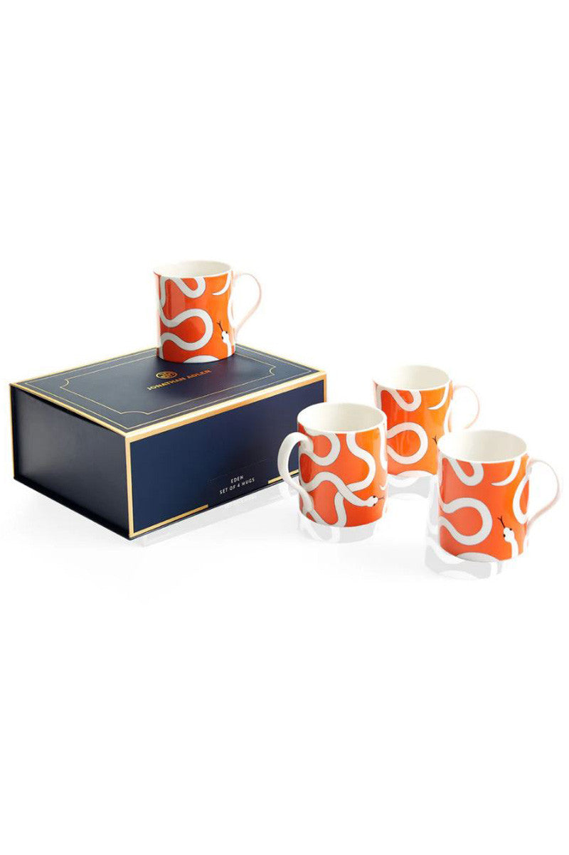 Eden Mug Set in orange