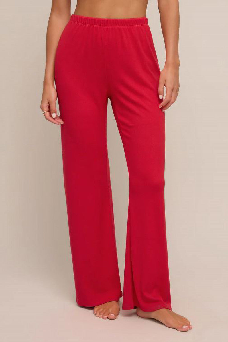 Sabrina Pointelle pant in rendezvous front  view