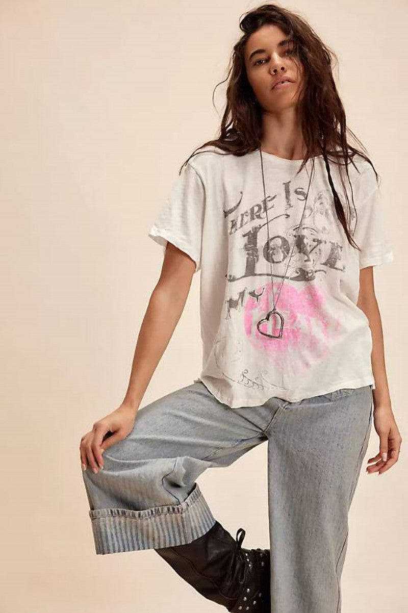 Your aura tee in true front view